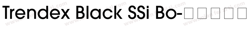 Trendex Black SSi Bo字体转换